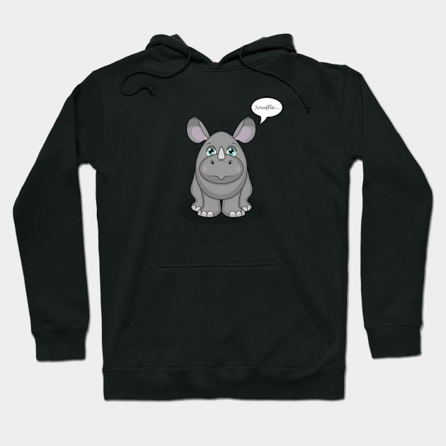 Eggy Rhino Hoodie by Greylady2016